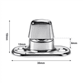thumbnail image 3 of 60 Sets Marine Grade Twist Lock Fasteners Turn Button Eyelet and Stud, for Canvas Fastener Turn Buttons, 3 of 7