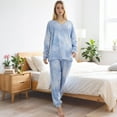 thumbnail image 3 of Smilooen 2 Pieces Womens Pajamas Sets Comfy Printed Loungewear Sets Woman with Pockets ，Sizes S-2XL, 3 of 6