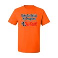 thumbnail image 2 of Wild Bobby, Rules For Dating My Daughter #1 You Can't! Funny Dad Father Gift | Mens Father's Day Graphic T-Shirt, Orange, X-Large, 2 of 4