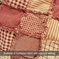thumbnail image 3 of JCS Primitive Red Ticking Stripe Homespun Cotton Fabric Sold by the Yard, 3 of 9
