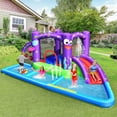 thumbnail image 3 of Gymax Inflatable Water Slide Castle Kids Bounce House w/ Octopus Style Blower Excluded, 3 of 10