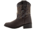 thumbnail image 2 of SMOKY MOUNTAIN BOOTS Unisex Kids' Monterey Western Boots, Color: Brown/Black, Size: 8, 2 of 9