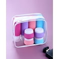thumbnail image 3 of Micebay Travel Bottles for Toiletries 8 Pack, Tsa Approved 3-oz Travel Size Containers with Clear Bag, Silicone Squeezable Essentials Creams Jars, 3 of 17