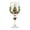 Green2, variant on 2D Christmas Holly Berry Stemmed Wine Glass Clear Handled Drinking Cup Blue Decor For Holiday Birthday Party Beverage Serveware
