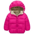 thumbnail image 2 of Toddler Boys Winter Coat Hooded Winter Coat Puffer Jackets Windproof Fleece Lined Jackets for Boys 10-14 Kids, 2 of 8