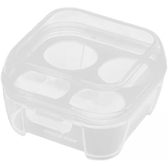 Fenteer 3-Piece Egg Holder Case, Protective Storage Box for Fresh Eggs, for Fridge Camping Travel