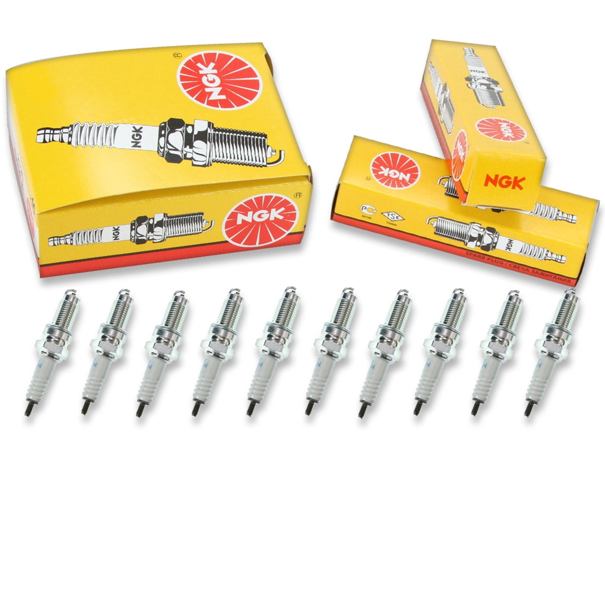10 pc NGK 4730 Standard Spark Plugs for 4106 98061-58616 X22GPR-U X24GPR-U Ignition Wire Secondary
