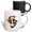 Multicolor, variant on 3drose, Yin Yang Koi Carp Fish White Illustration Cut Out, 11oz Two-tone Yellow Mug