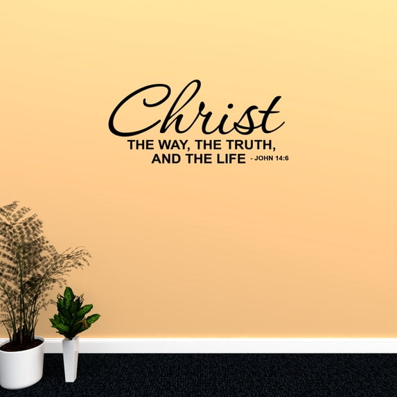 Wall Decal Quote Christ The Way The Truth And The Life John 14:6 C366-L