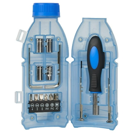 

ankishi Precision Screwdriver Set Clear Bottle-shaped Repair Tool Kit