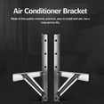 thumbnail image 2 of Amdohai 2pcs Climatiseur en Acier Inoxydable Support de Machine Externe Accessoires de Climatiseur Pliage Combinaison Trépied Support de Climatisation Support de Support, 2 of 8