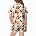 thumbnail image 6 of CAUYDY Halloween Pajamas Kids Girls Pajamas 2-Piece Pjs Set Kids Short Sleeved and Shorts Jammies Casual Wear Girls' Sleepwear Lounge Clothes White Sizes 12-13 Years, 6 of 7