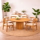 thumbnail image 5 of Ilios Innova | Comedor Redondo Moderno de Madera con 6 Sillas Acolchadas, , Diseño Decorativo para Comedor, Sala o Espacios Contemporáneos, 5 of 9