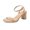Khaki, variant on WRKEKC Sandals for Women One Strap Square Toe One Buckle Thick Heel High Heel Summer Casual Shoes for Ladies