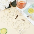 thumbnail image 3 of 1box 60pcs 45mm 2 colors Surgical Stainless Steel Beading Hoop Earrings Finding Wine Glass Hoop Earring Rings Hypoallergenic Round Shape Earrings for Jewelry Making Craft, 3 of 9