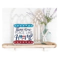 thumbnail image 2 of Kindred Hearts 10" Blue and Red "There is No Place Like Home" Wooden Patriotic Sign, 2 of 2