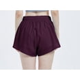 thumbnail image 4 of Women's Running Shorts Gym Athletic Shorts Pockets, 4 of 5