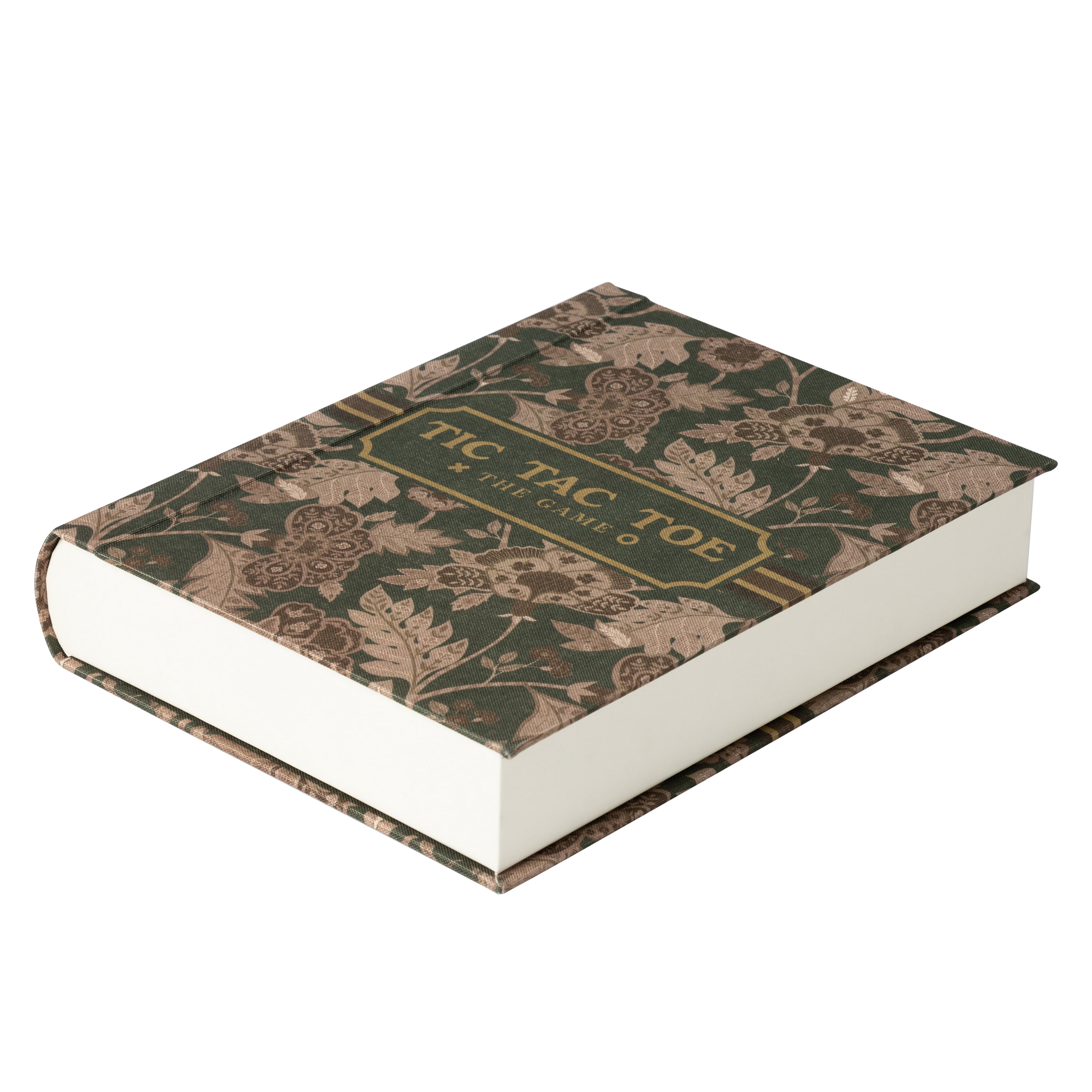 Home Decor Collection Sterling & Noble Home Green Floral Tic Tac Toe Game Set Book