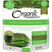 Organic Traditions Super 5 Grass Juice Blend 5.3 oz Pkg