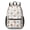 Mixed Breed Dog and Toy, variant on Border Collie Gray Pattern 17" Waterproof Oxford School Backpacks for Teens, S-Shape Padded Straps, for School, Travel, Hiking, Camping
