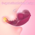 thumbnail image 2 of HAHADAXA Vibromasseur Relaxant Personnel de Massage 10 Modes Design Étanche, Charge Rapide USB - (Rouge), 2 of 7