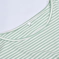 thumbnail image 5 of Gubotare Summer Dresses for Women Striped T Shirt Dress Casual Midi Dress Short Sleeve Sundress with Pockets,Green L, 5 of 5