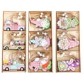 thumbnail image 5 of Happy Easter Wooden Ornaments,Easter Egg Gnome Bunny Carrot Truck Wooden Hanging Ornaments,Spring Easter Wooden Slice for Easter Party Decorations, 5 of 9