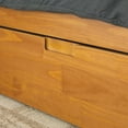thumbnail image 6 of Walker Edison Mid Century Modern Solid Wood Storage Bed Caramel, 6 of 15