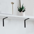 thumbnail image 4 of 4Pcs L Bracket Heavy Duty Stainless Steel Shelf Support Corner Braces Joint Right Angle Bracket For Wood Furniture Cabinet Black, 4 of 6