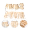 thumbnail image 3 of 1 conjunto de raffia hula falda luau falda suministros, 3 of 7