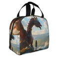 thumbnail image 2 of Sikiie Clear Sky Mountain Red Dragon Lunch Bag for Women & Men Adult Insulated Lunch Box, Food Lunch Containers Lunch Tote Bags for Work, Travel, Outdoor, 2 of 8