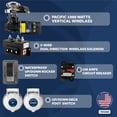 thumbnail image 3 of Five Oceans Vertical Windlass Kit, Boat Anchor Windlass Pacific 1000 Watts, 12V DC, Max Limit Pulling Power 1654 Lb, Solenoid, 100A Circuit Breaker, Up/Down Foot Switch and Rocker Switch - FO3288, 3 of 10