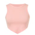 thumbnail image 4 of HBFAGFB Débardeur pour Femmes Col Rond Sans Manches Ourlet Triangle Mode Rouge Taille g, 4 of 5