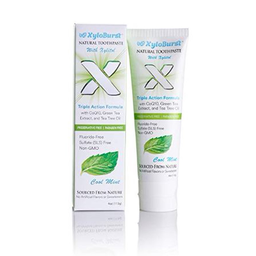 Xyloburst Natural FluorideFree Xylitol Premium Toothpaste with Xylitol