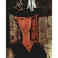 thumbnail image 2 of Modigliani, Amedeo 12x14 White Modern Wood Framed Museum Art Print Titled - Lady in a hat, 2 of 4