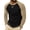 Black, variant on Men's Tops Crew Neck Regular Fit T Shirts for Man Basic Color Block Long Sleeve Mens Clothing for Autumn Mornings and Cool Evening Walks S-3XL