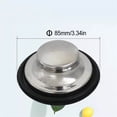 thumbnail image 4 of Tapón de fregadero Injueey Suministros de cocina de goma Tapones de bañera Acero inoxidable, 4 of 6