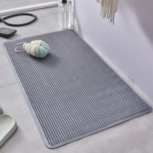 Xihbxyly Alfombrilla de Baño Antideslizante de Pvc para Masaje de Pies, con Ventosa Resistente, Fácil de Limpiar, Ideal para Zonas Húmedas, Ideal para El Hogar y El Spa, con Elegantes Opciones de Col