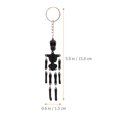 thumbnail image 2 of Glow In The Dark Keychain Punk Style Key Chain Halloween Unisex Gift For Men Women, 2 of 7