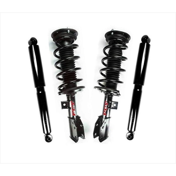 Fits 08-10 VUE 3.5L XR XE Front L & R Coil Spring Strut Assembly's Rr Shocks 4Pc