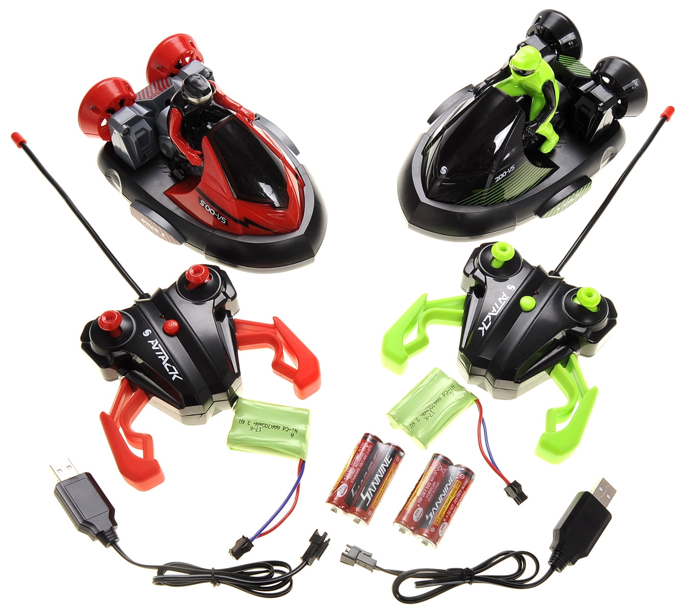 2 RC Stunt Bumper Cars with Drivers HV01 Toy for 8 year old