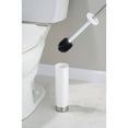 thumbnail image 2 of iDesign Toilet Brush and Holder, Brushed Stainless Steel, White, 2 of 4