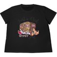 thumbnail image 3 of Just A Girl Gypsy Soul Plus Size Women's T-Shirt Crew Neck Short Sleeve, Casual Funny Tops Graphic Novelty Tee, 3 of 4