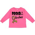 thumbnail image 3 of Inktastic Proud of My Brother Autism Awareness Puzzle Piece Ribbon Boys or Girls Long Sleeve Toddler T-Shirt, 3 of 5