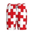 thumbnail image 6 of Daiia Red Cross 1 Mens Woven Stretch Pajama Short,Short Pajama Pants-Small, 6 of 7
