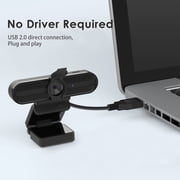 Vizolink 2K/1080p Webcam with 2 Microphones for PC Laptop Conference Streaming Gaming Autofocus USB Web Cam