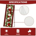 thumbnail image 4 of Linen Red and Black Buffalo Check Plaid Christmas Table Runner 120 Inches Long Farmhouse Winter Christmas Xmas Holiday Home Kitchen Table Decorations, 4 of 6