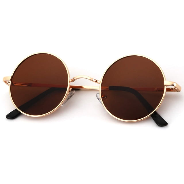Gafas de sol redondas polarizadas KALIYADI con protección UV400 de 45mm para hombres y mujeres