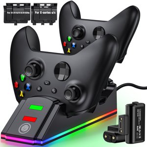 Beboncool Xbox Dual Charging Station with Battery Packs