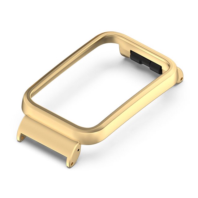 Caja de parachoques de marco de reloj de reemplazo de carcasa de metal para Xiaomi Mi Band 7 Pro (Oro) WDOplteas Para estrenar